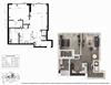 1 Bedroom 1C2 Floor Plan - The Merian
